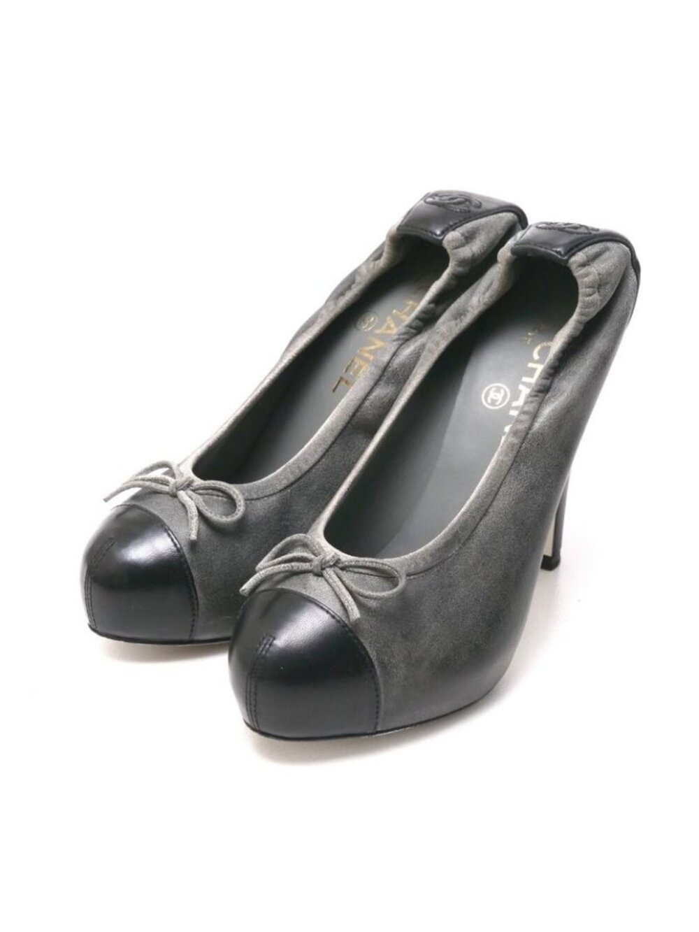 Chanel Pumps CC Logo Heels Ballet Shoes